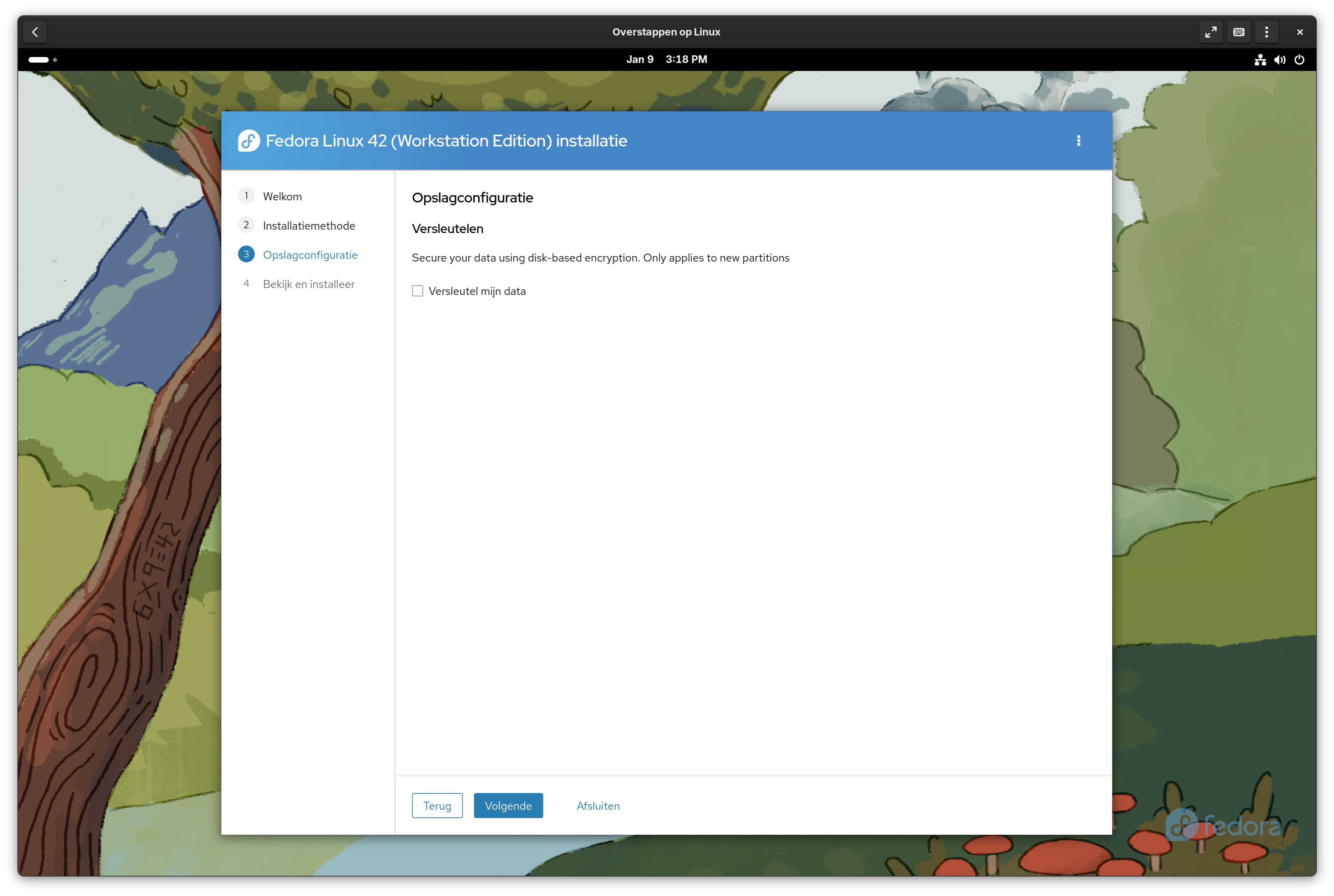 Opslag configureren